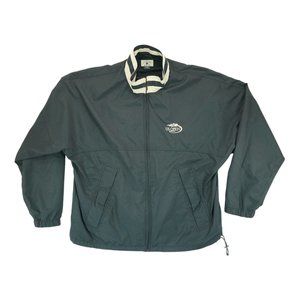 Vintage Cutter & Buck Black Windbreaker Jacket Mens‎ Large US Open 2001 Full Zip